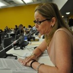 SAF's Julianne Versnel addressing the UN