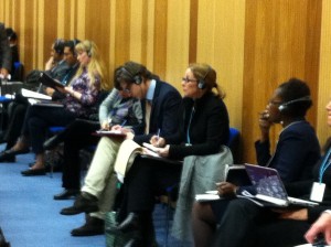 Julianne Versnel of IAPCAR and SAF this week at the UN World Forum meeting in Vienna Austria.