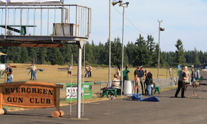 The Evergreen Sportsmen’s Club hosted the event. This facility is located about a dozen miles south of Olympia, the state capital.