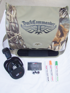 Duck Commander’s Daylight Shoulder Double Bag, Sport Ear’s XP Series Ear Plugs and XT4 Electronic Muffs to reduce hearing loss plus Birchwood Casey’s Super Bright Pens to enhance your front sight.