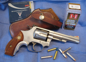 The author’s newly acquired S&W Model 651 .22WMR Kit Gun is a versatile performer when loaded with both CCI shotshells and Hornady’s new Critical Defense ammunition. 