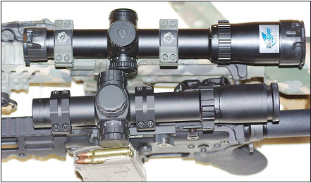 o give you a clear view of your target Bushnell’s Tactical Elite 1.5-6 (top) and Weaver’s Super Slam 1.5-5 (bottom).