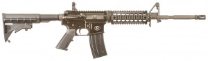 The new FN 15™ Patrol Carbine has a 16” alloy steel, chrome-lined barrel, flip-up rear sight and a 7” quad rail/forearm for increased adaptability and front gripping options. MSRP is $1,219.