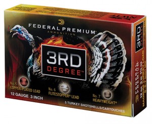 Federal Premium’s new 3rd Degree 12-gauge shotgun loads for turkey hunters.