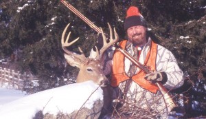NMLRA Longhunter Society Chairman Dave Ehrig with a deer he took with his Pennsylvania long rifle.