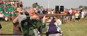 Rep. Robert Latta (R-OH 5th) served as the First Shot speaker and fired the traditional shot down range to officially open the National Matches.