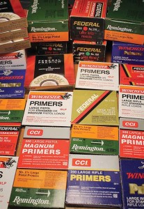 There is a staggering selection of primers available to handloaders. Changing to a different brand or type (Standard, Magnum or Match) sometimes solves problems with handloads. 