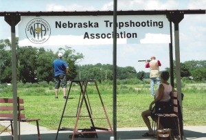 Nebraska was letting shooters know of their presence at the Grand. The group of shooters from Brazil wearing their distinctive shirts was present again this year, but they did not have a sign or specific meeting area.