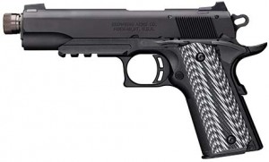 Browning’s new Black Label .22 rimfire with threaded barrel. 