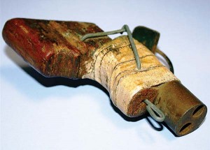 (Kiel Images) A rough, but workable, double-barrel .38 pistol was confiscated by prison security in Michigan in 2010. 