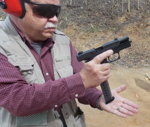 During high speed drills the P 220 Carry Elite proved a formidable combat handgun. 