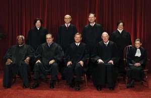 Scalia was the 103rd person to sit on the court. He deeply influenced a generation of conservative legal thinkers and was a lightning rod for criticism from the left almost from the moment President Ronald Reagan put him on the court in 1986. He is shown here with fellow justices Sonia Sotomayor, Stephen Breyer, Samuel Alito and Elena Kagan (standing) and Clarence Thomas, Scalia, Chief Justice John Roberts, Anthony Kennedy and Ruth Bader-Ginsburg (seated). (Charles Tasnadi/AP)