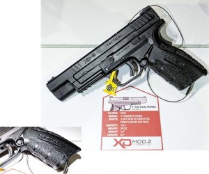 Springfield Armory’s 5” Tactical with Mod2 Grip to improve the ergonomics and feel of the XD. 