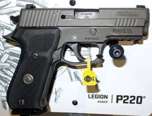 Sig’s P220 Legion with its X-Ray Sights, another example of Sig offering pistols to meet the demands of shooters today.