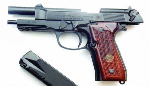 The author’s Italian 92A1’s most obvious departure from the Beretta 92 is the light rail. 