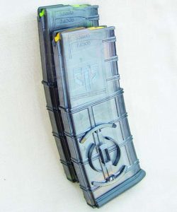 ETS Coupler Magazines: their translucent body allows you to see ammo status from all angles.