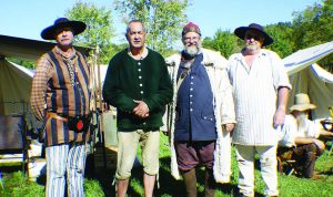 Left to right: Alan Kraft past NEPR Booshway, Jim Penland Chairman NRLHF, author Jim Fulmer, and Lynn Cowell, newly elected 2018 EPR Booshway