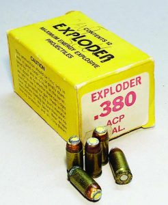 Birmingham, LTD of Atlanta, GA, made Exploder ammo in the 1970s. 