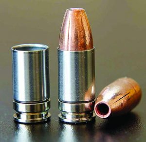 L-Tech uses a new case from SST to load its Full Stop ammunition. (Author’s photo)