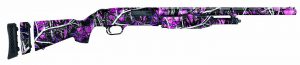Mossberg 510Mini in 20-gauge features Muddy Girl camo and an adjustable stock. 