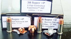 Double Tap Ammunition maximizes the .38 Super caliber.