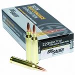 SigSauer will be introducing new match grade rifle ammunition in several popular calibers, as well as new 9mm pistol ammo with V-Crown bullets.