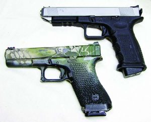 You can see how sleek the Timberwolf is when compared to my 20-year-old G17. 