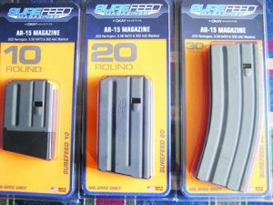 SureFeed magazines from OKAY Industries are available in 10, 20 or 30-round capacities.