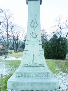 Conrad Weiser’s Monument erected 1909. 