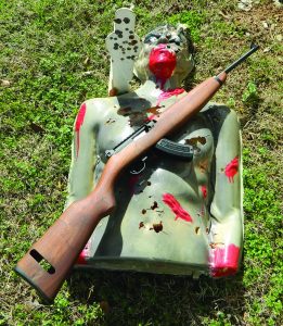 The Ruger 10/22 was used to address a variety of targets. This is a fun gun! 