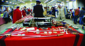 One of the many treasure rooms at the Kalamazoo Living History Show. 