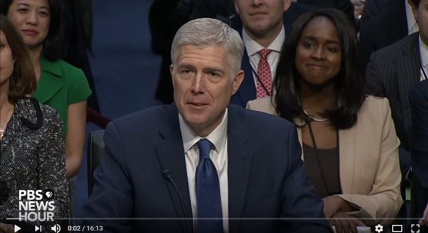 It appears Neil Gorsuch is headed to the Supreme Court. (YouTube, PBS)