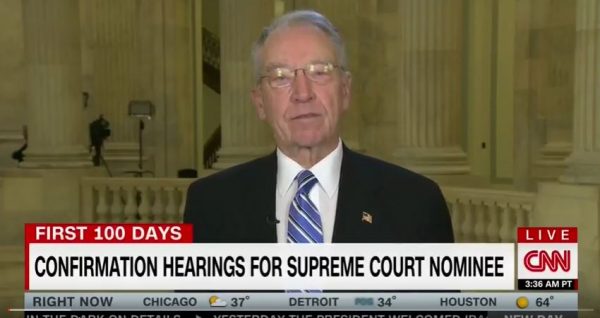 Senator Charles Grassley. (Screen capture: YouTube, CNN)