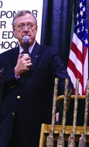 John Sigler, speaking at a Friends of the NRA dinner in Pennsylvania when he was president of the NRA.