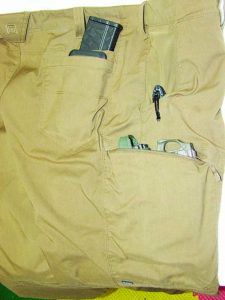 5.11 Tactical’s Apex pants have plenty of pockets to carry a large everyday carry load including AR magazines all while fitting like your favorite comfy sweat plants.