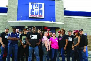 Between sessions in the free firearms safety mega-event on May 21, many of the volunteer instructors posed with students at the host Top Gun Shooting Sports range in Taylor, MI, which is rated as a Five Star range by the National Shooting Sports Foundation. (Photos by Patrick Dunbar.)