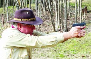 With defensive loads, the LCP II delivers snappy but manageable recoil. Fast repeat shots may require the shooter to re-adjust his grip. This shot was late in a magazine dump and you can see my thumb coming away from the slide.
