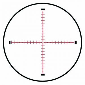 MRAD MOA Reticle the author used. It’s fast and accurate once zeroed. 