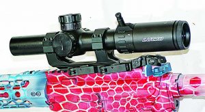 Lucid’s L7 Scope mounted atop a Springfield Armory Saint for 3-Gun competition. It’s a formidable combination.