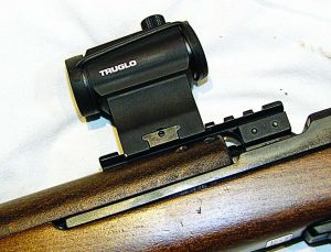 Close-up of TruSpec mounted on Chiappa’s long rail.