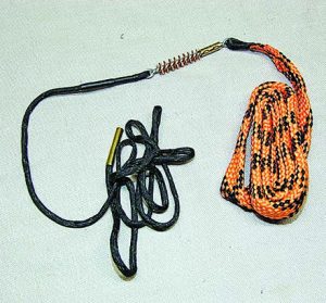 When you need to clean your firearms quickly and thoroughly, you cannot beat Lyman’s Qwikdraw Barrel Cleaning Rope. Note the real bronze brush that is built-in.