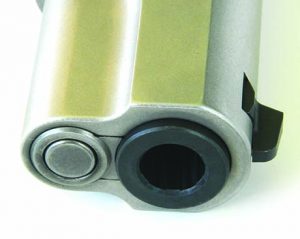 The Ruger features a bushingless lockup.