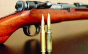 Military chambers tend to be lengthy and need bullets seated well out. L-R, 130-gr. VLD handload, original 130-gr. military load.