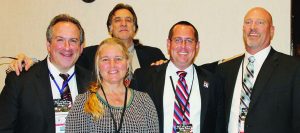 Pro-gun attorney panelists, L to R., Dan Schmutter, Esq., Paloma Capanna, Esq., Don Kilmer, Esq., Eric Friday, Esq., and Sean Maloney, Esq.