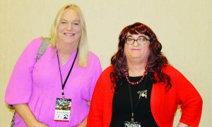 The LGBTQ panel featured (l-r) Nicole Stallard and Erin Palette.