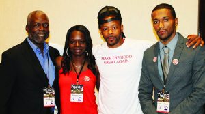 The GRPC Outreach Initiative panel, left to right: Rick Ector, Shaneen Allen, Maj Toure and Marcus Allen Weldon.