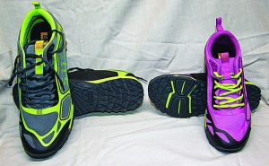 For those who want a versatile athletic shoe for shooting, working out and casual wear 5.11 Tactical’s ABR is a great choice. Men are in Gecko on the left, Fuchsia for the ladies on the right.