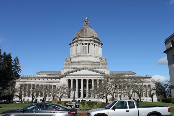 Washington State Capitol in Olympia. Activists will gather there Jan. 12. (Dave Workman)