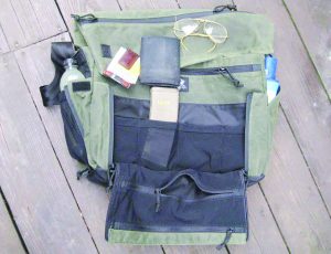 Partially loaded, the Wanderer has more than enough pockets for organizing lots of every carry gear.