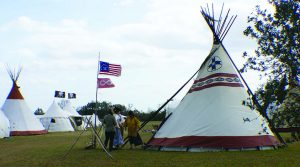 Most tipis the author has seen in the Eastern US in years.